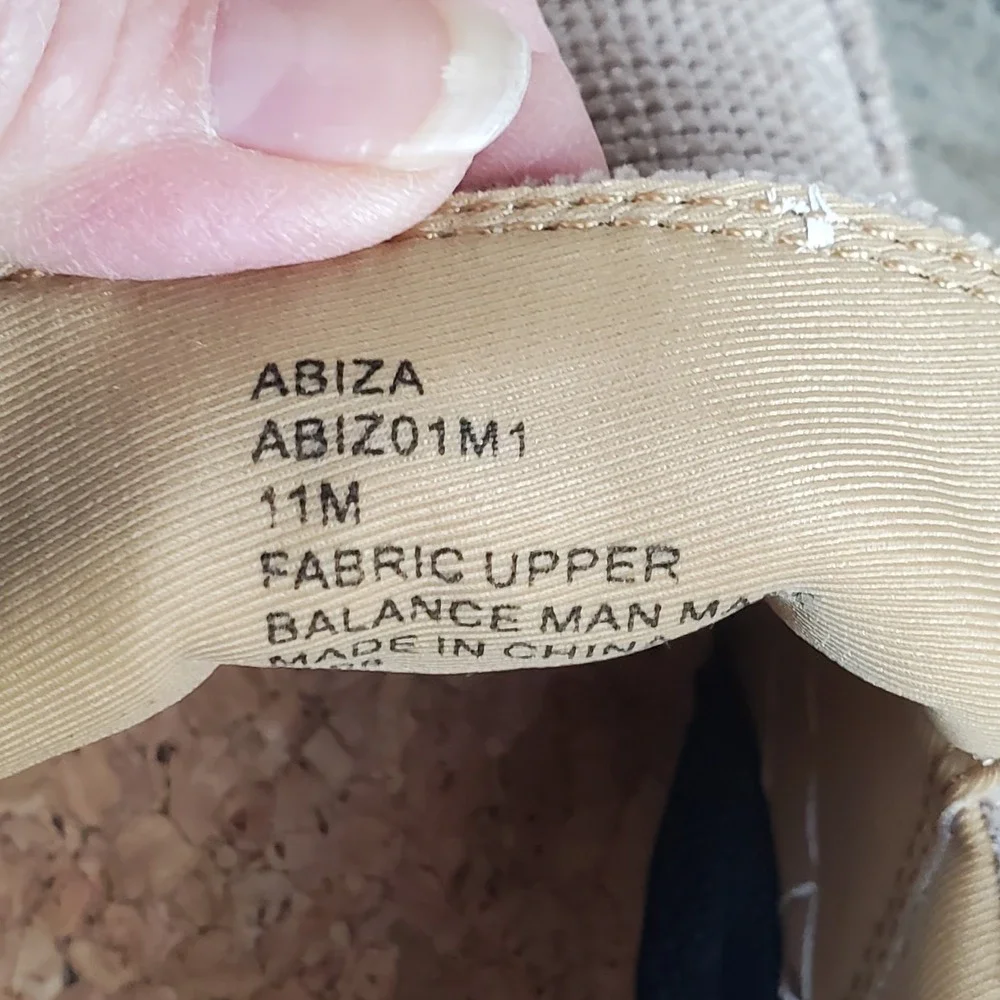 Steve Madden Abiza Mens Casual Shoes Sz 11 M Sand‎ Canvas Round Toe Slip On
